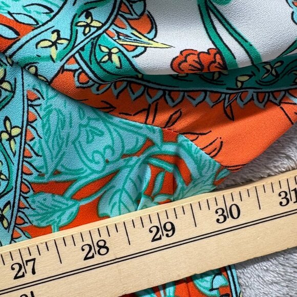 Catherines Kimono Womens 3X Open Front Duster 3/4 Sleeve Lightweight Paisley - Picture 6 of 8